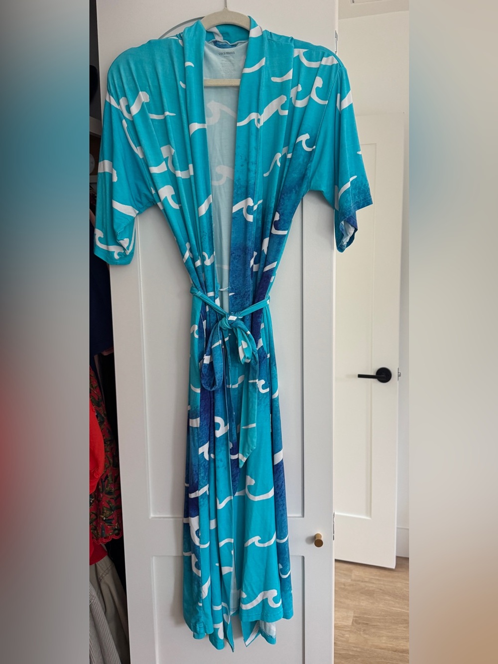 cocomoon Bamboo Wave Print Robe